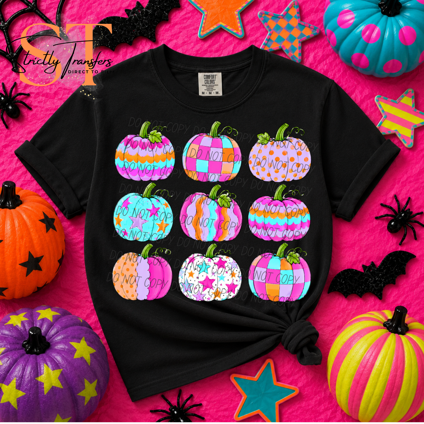 Preppy Pumpkins Direct to Film Transfers