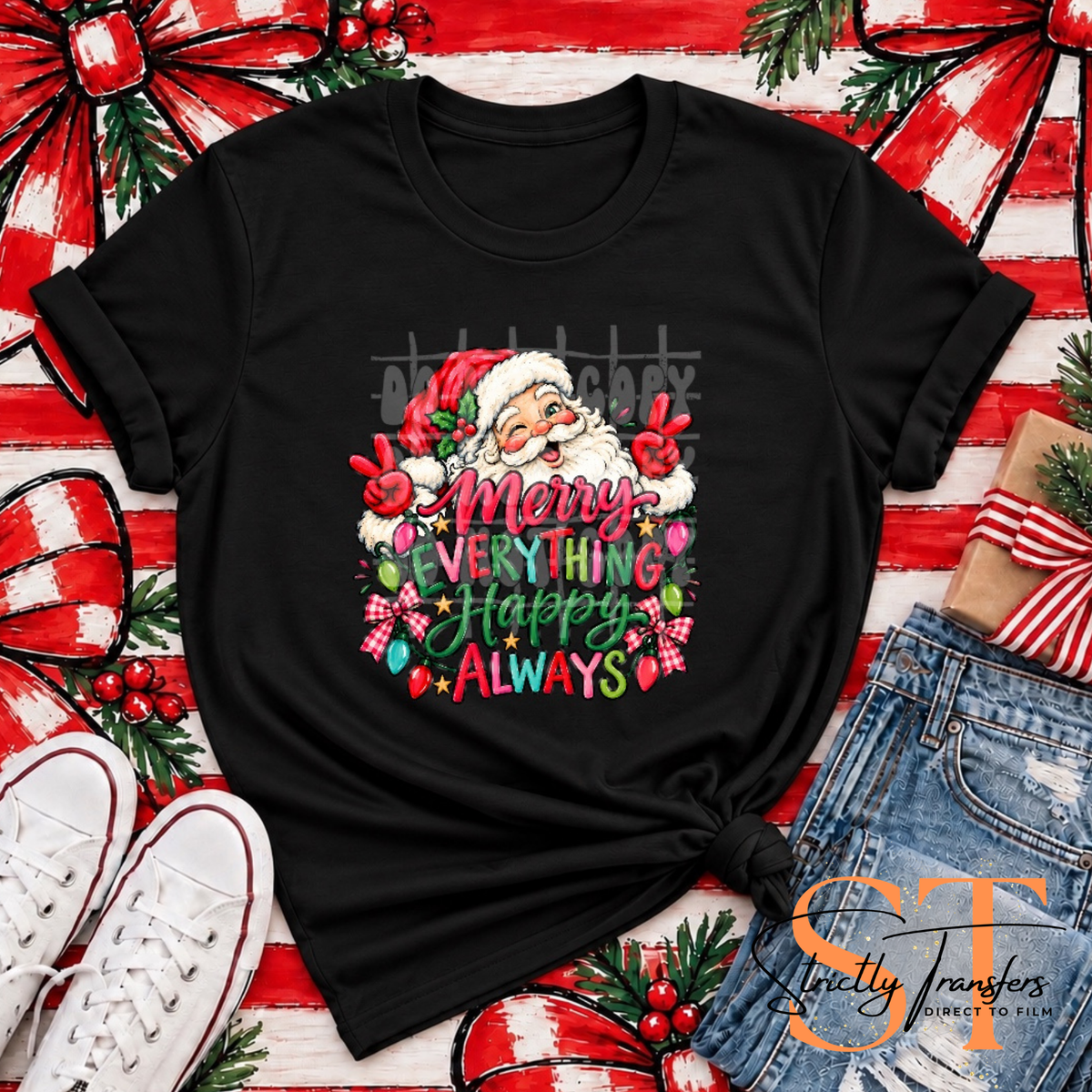 Merry Everything Happy Always Direct to Film Transfers