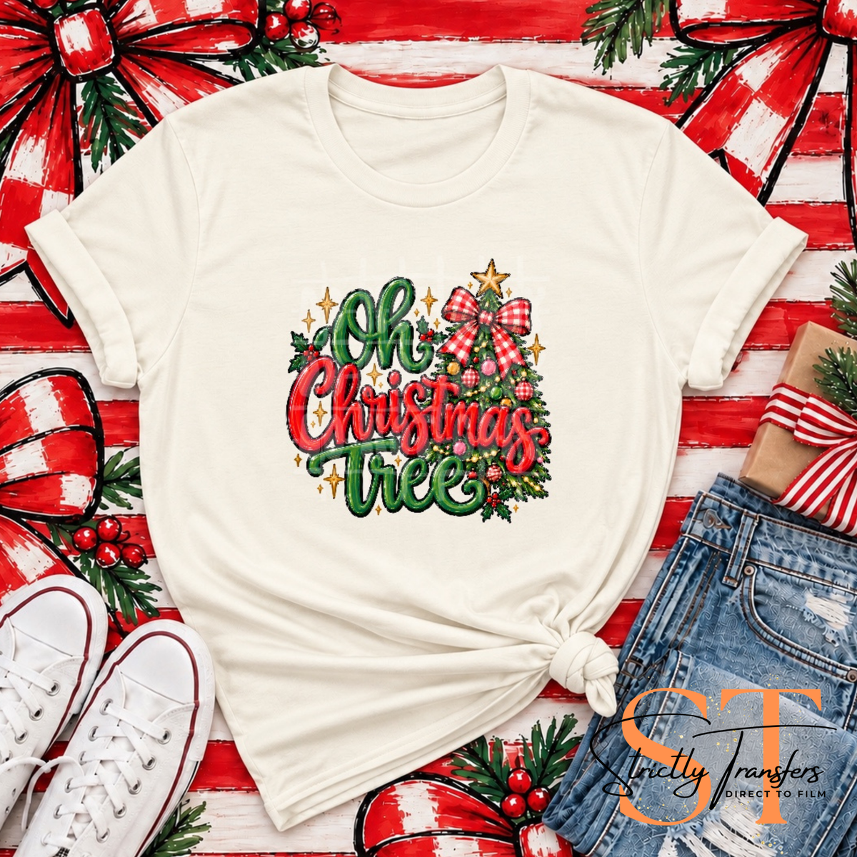 Oh Christmas Tree Direct to Film Transfers