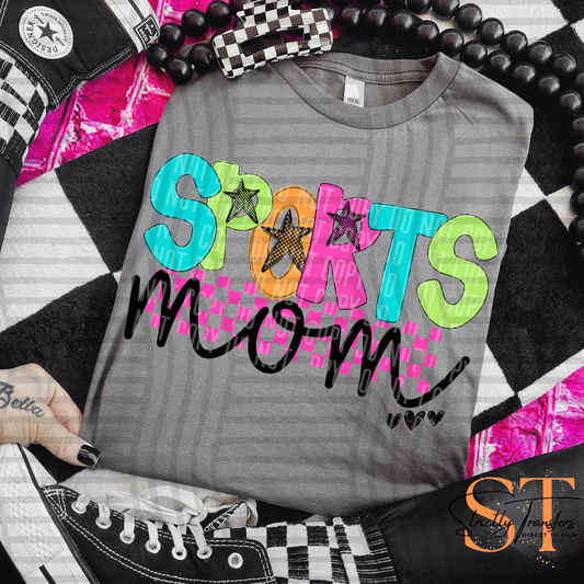 Sports Mom Checkmate Direct to Film Transfers