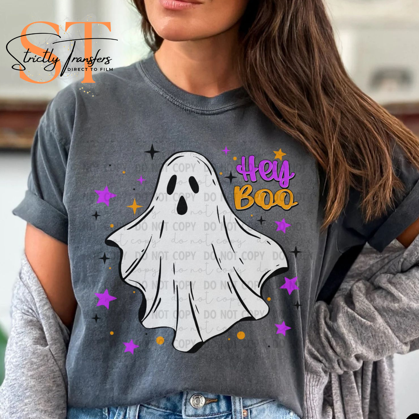 Hey Boo Ghost Direct to Film Transfers