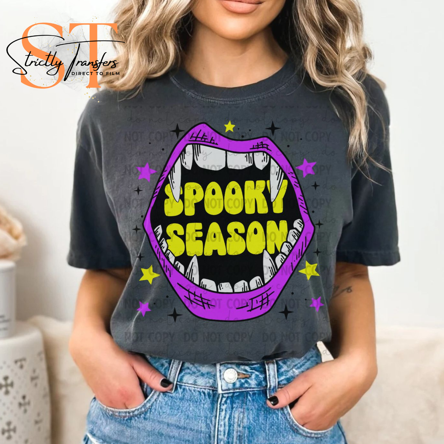 Spooky Season Mouth Direct to Film Transfers