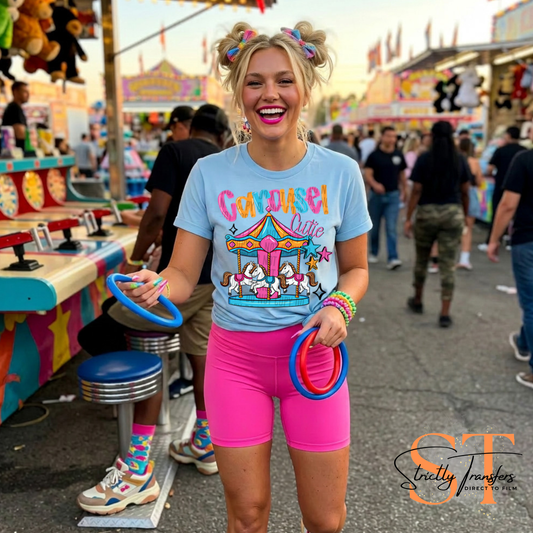 Carousel Cutie Direct to Film Transfers