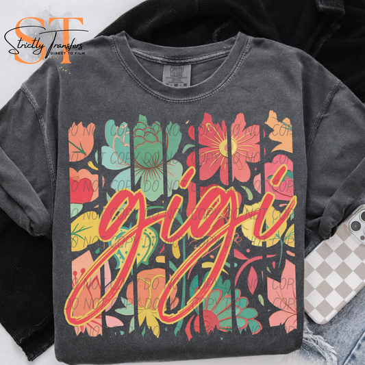 Gigi Boho Floral Direct to Film Transfers