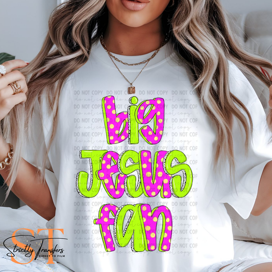 Big Jesus Fan Direct to Film Transfers