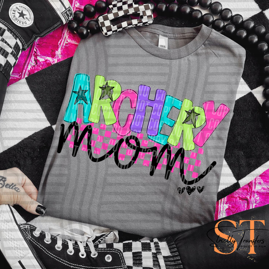 Archery Mom Checkmate Direct to Film Transfers