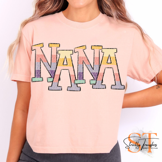 Nana Pastel Direct to Film Transfers