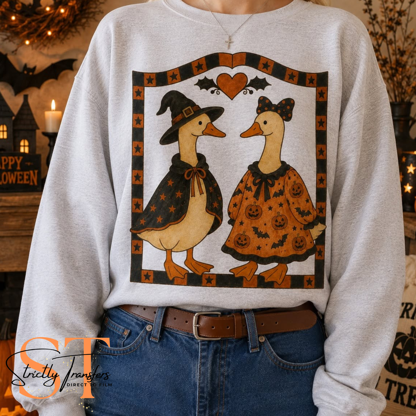 Halloween Geese Direct to Film Transfers