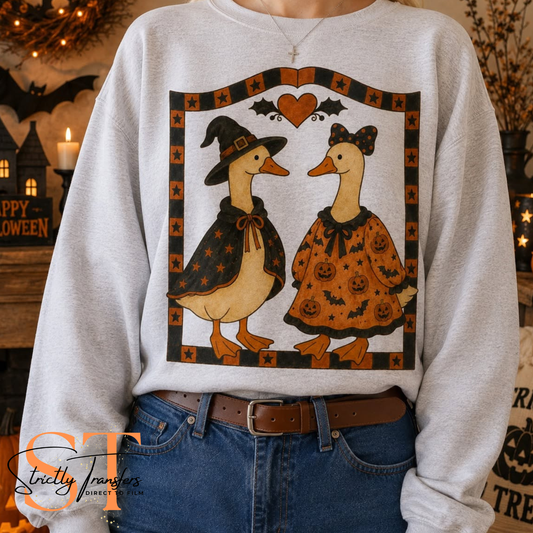 Halloween Geese Direct to Film Transfers