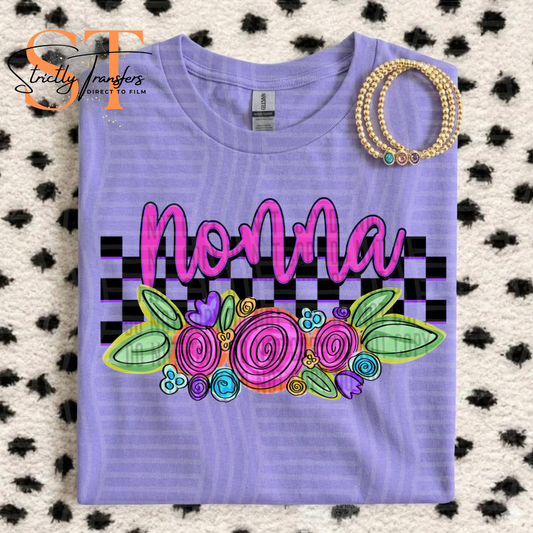 Nonna Floral Direct to Film Transfers