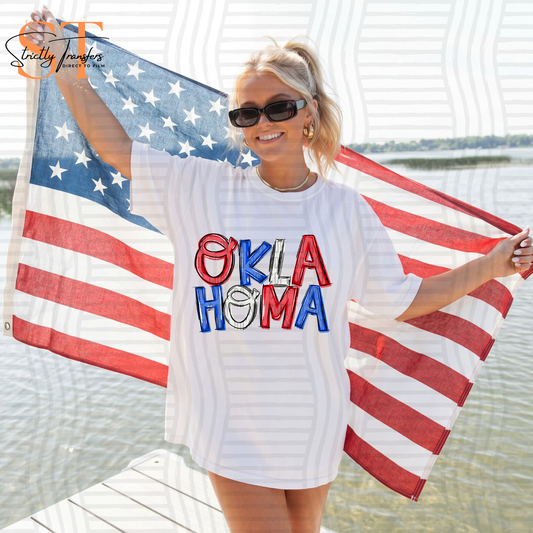 Patriotic Oklahoma Direct to Film Transfers