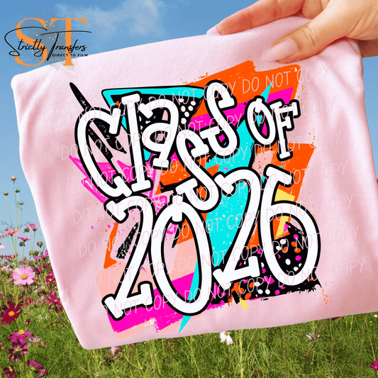 Class of 2026 Retro Direct to Film Transfers