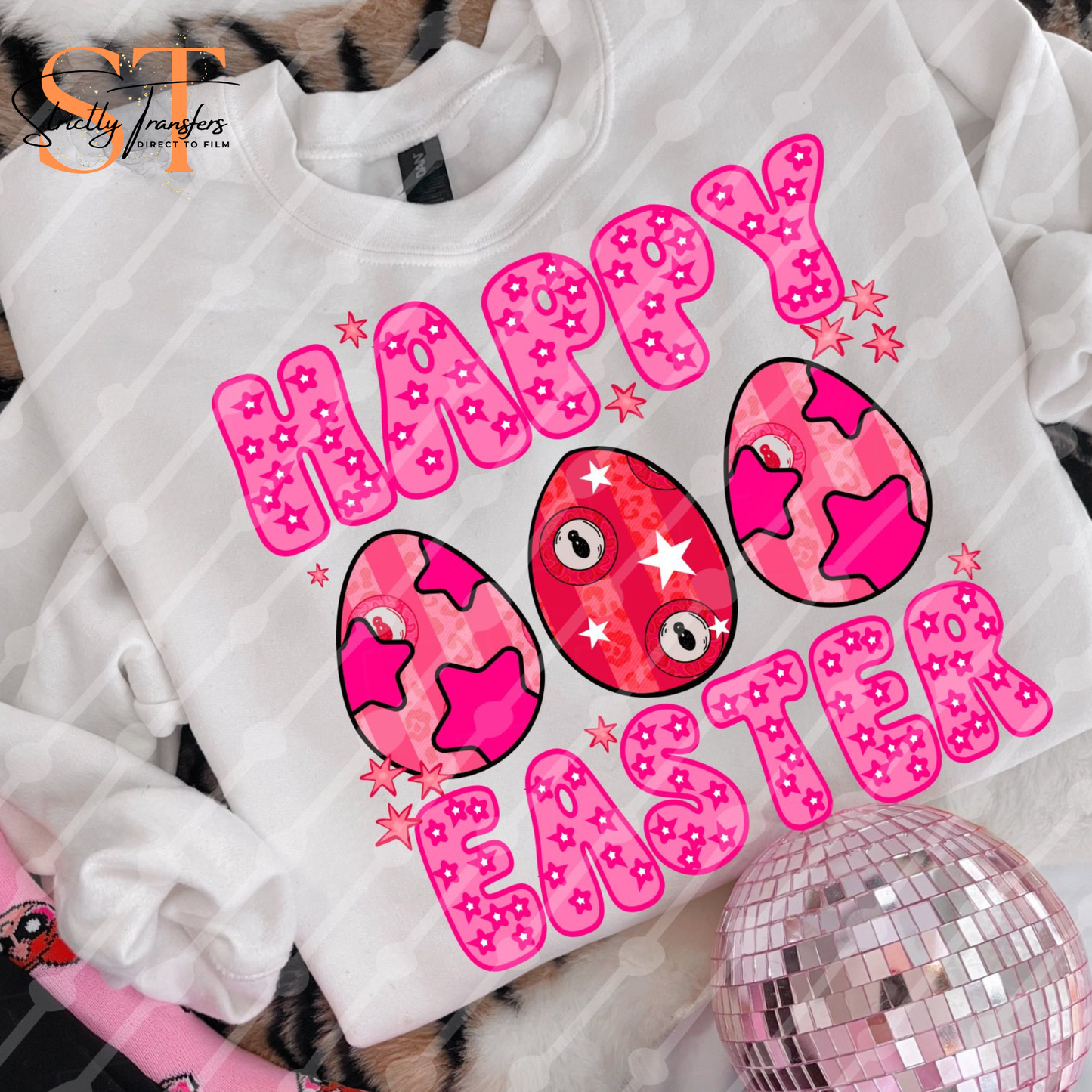 Happy Easter Direct to Film Transfers