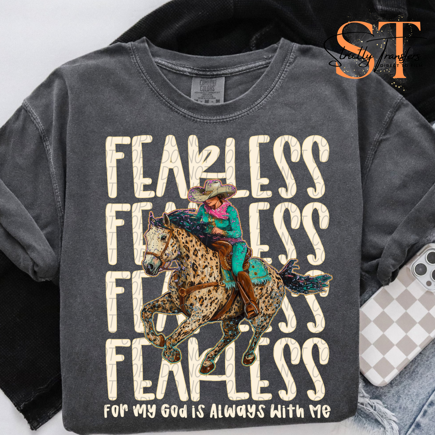 Fearless Cowgirl Direct to Film Transfers