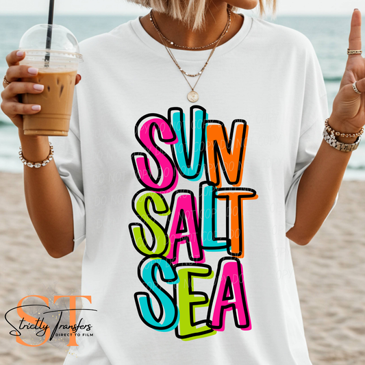 Sun Salt Sea Direct to Film Transfers