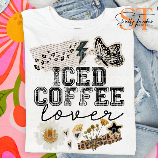 Iced Coffee Lover Direct to Film Transfers