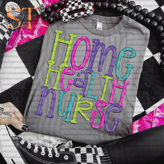 Home Health Nurse Bright Direct to Film Transfers