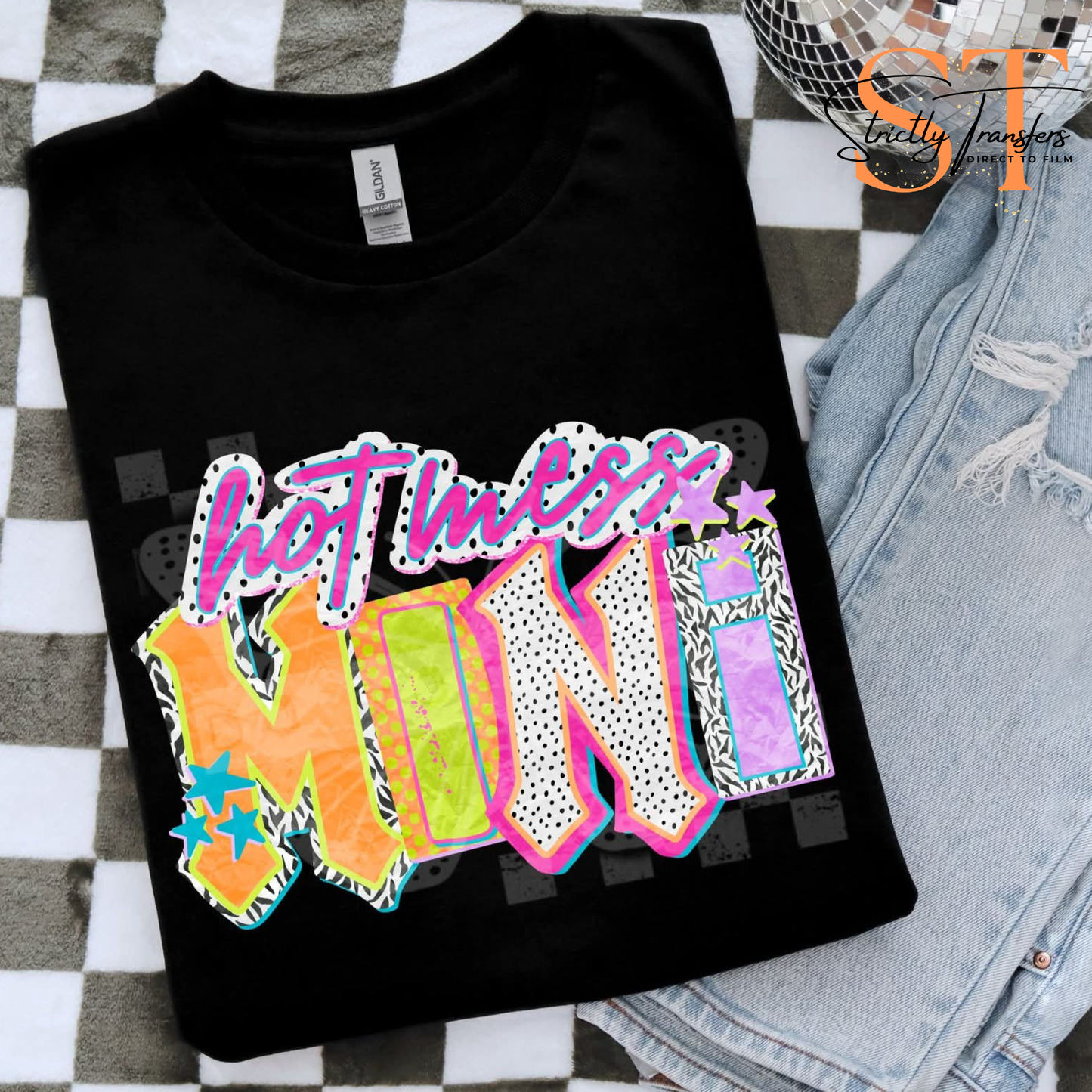 Hot Mess Mini Direct to Film Transfers