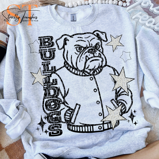 Bulldogs Letterman Direct to Film Transfers