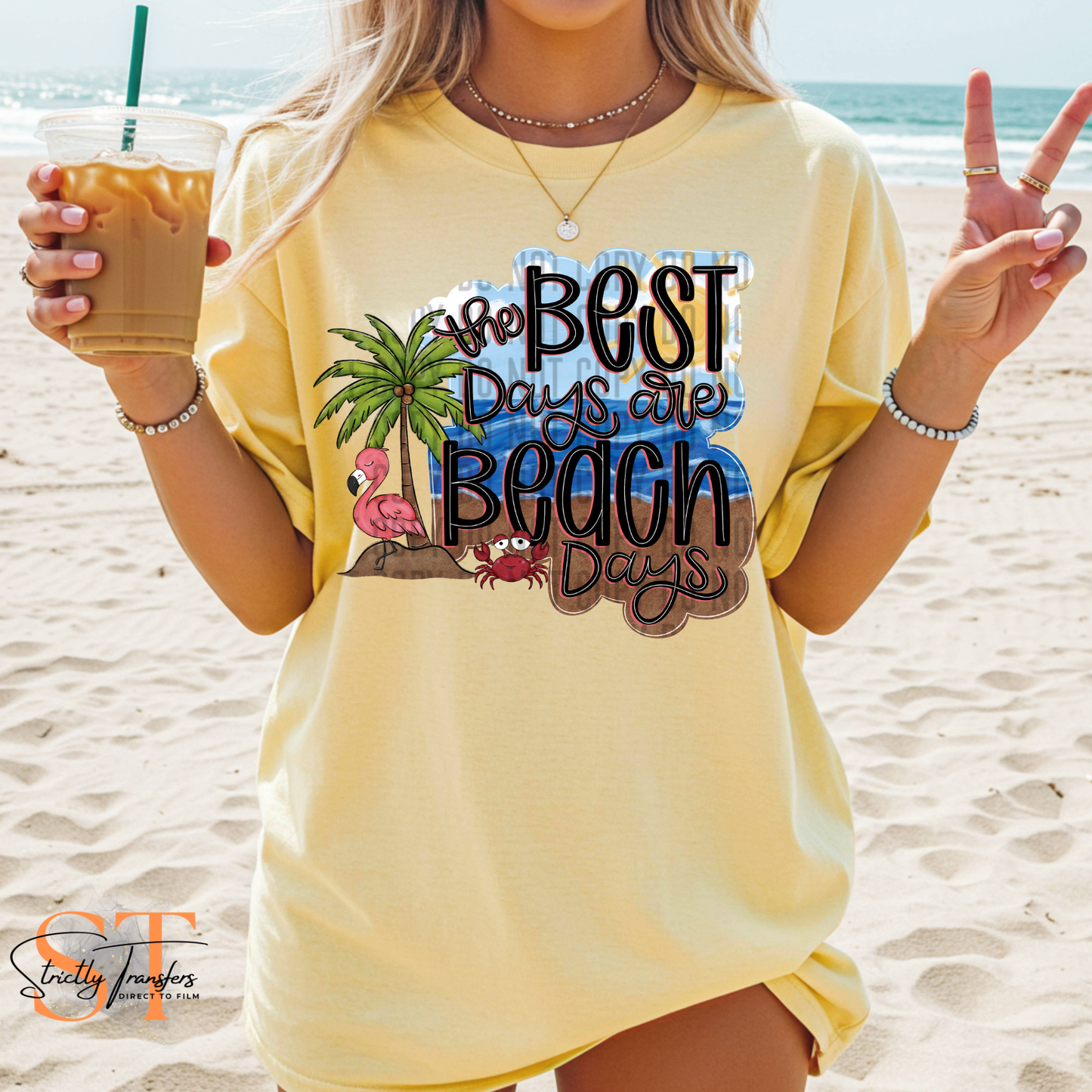 The Best Days are Beach Days Direct to Film Transfers