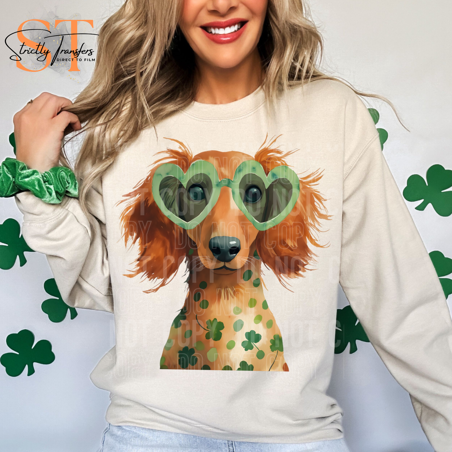 St. Patrick's Dachshund Direct to Film Transfers