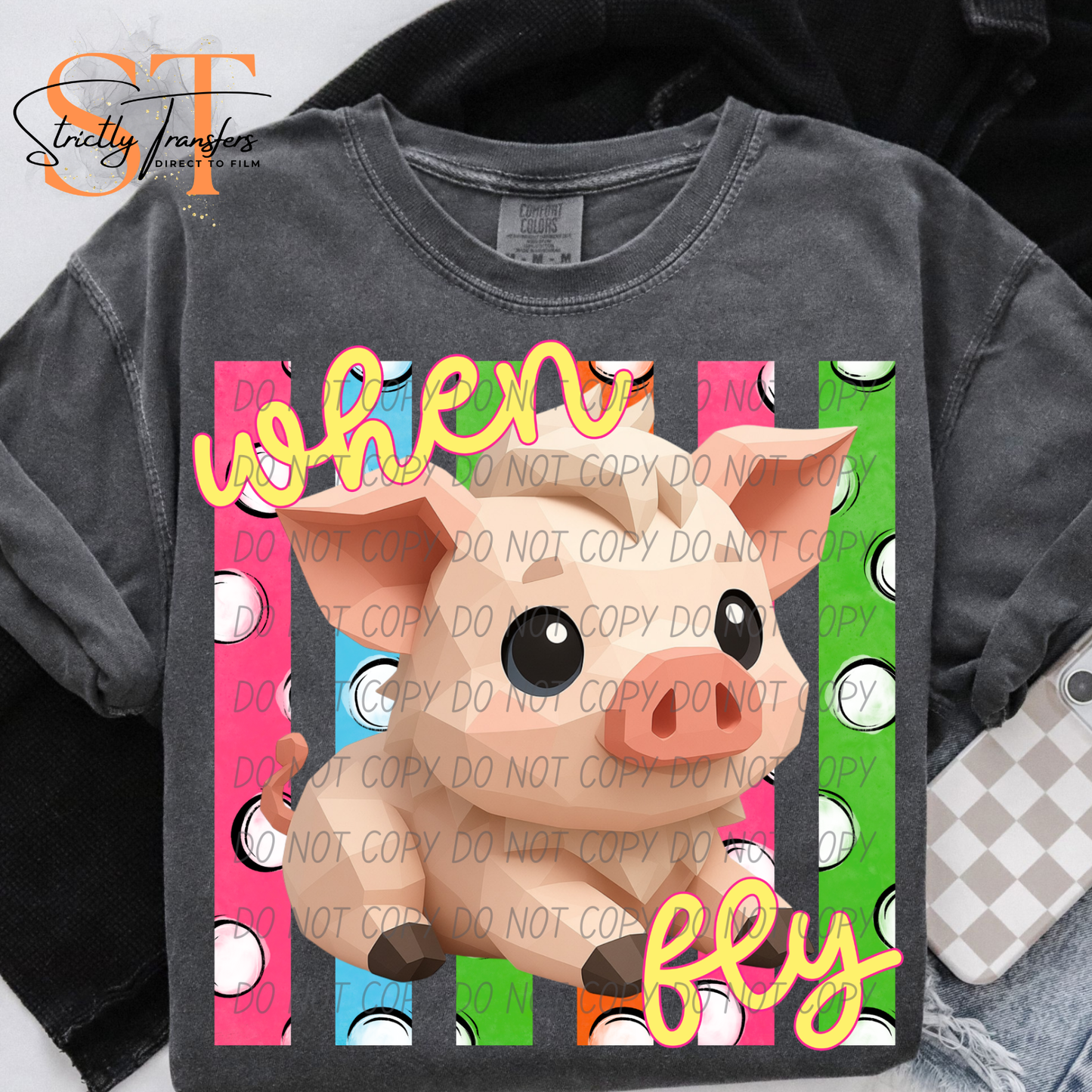 When Pigs Fly Direct to Film Transfers