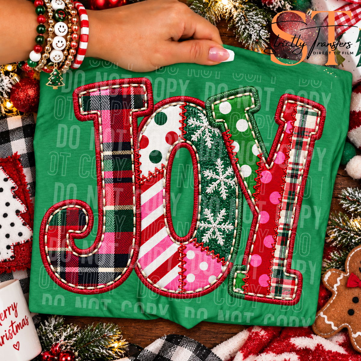 Joy Faux Embroidery Direct to Film Transfers