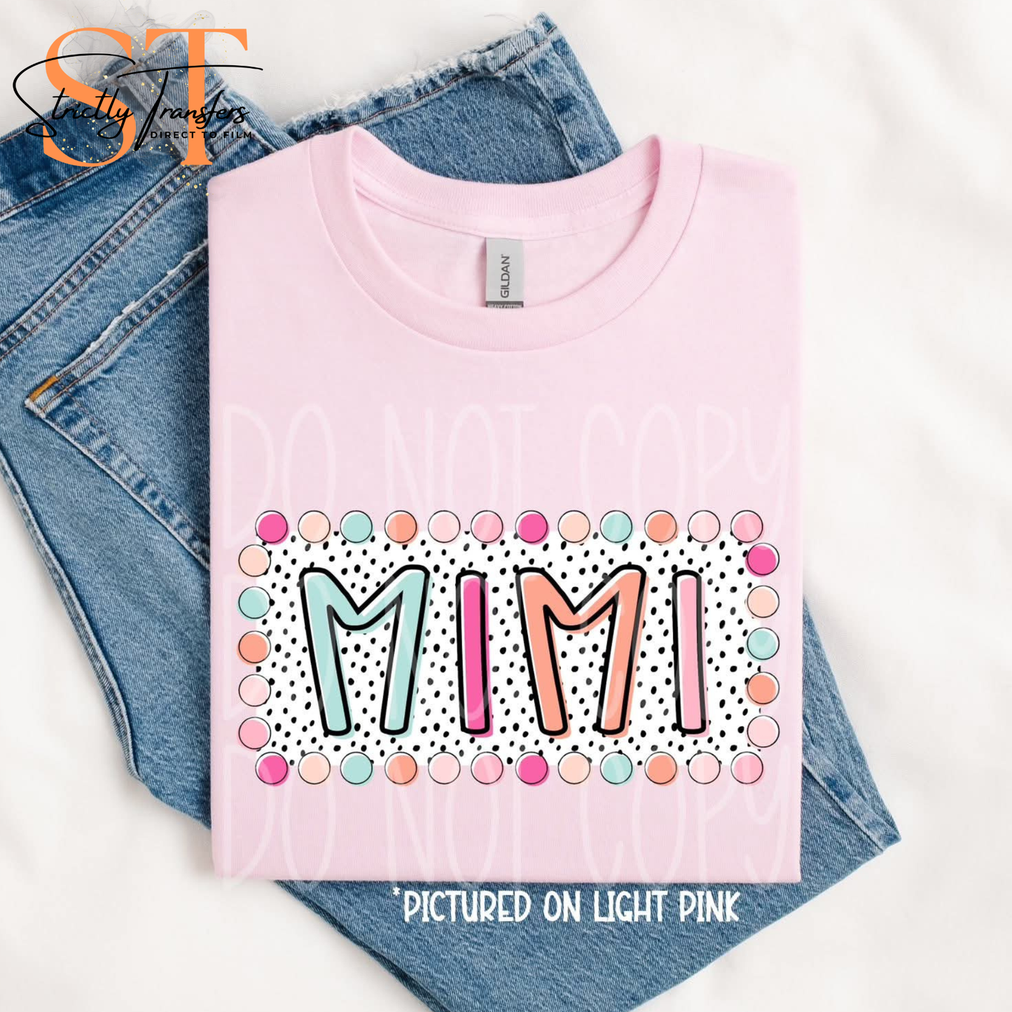 Mimi Summer Dots Direct to Film Transfers