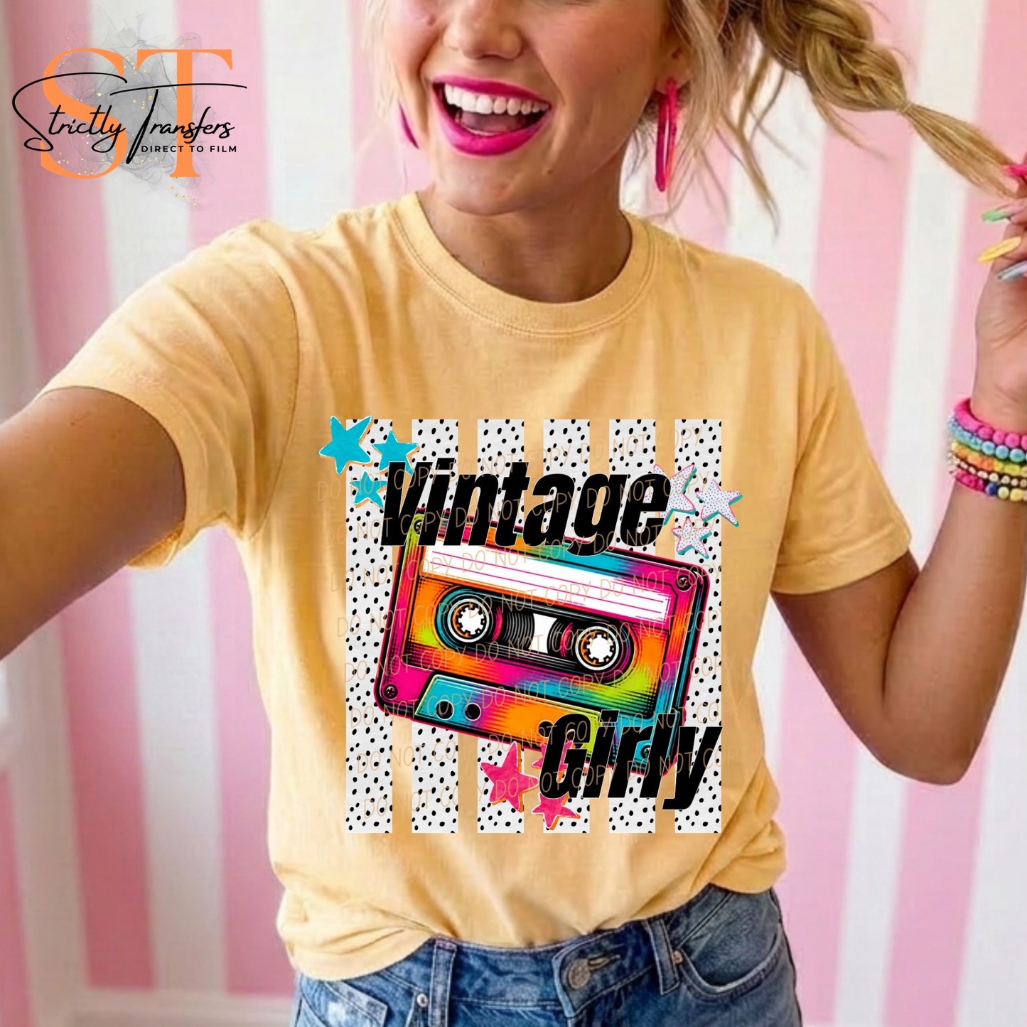 Vintage Girly Cassette Direct to Film Transfers