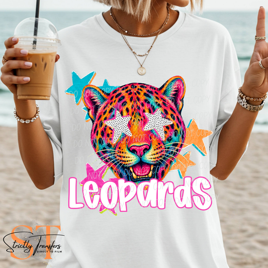 Leopards Pop Art Direct to Film Transfers