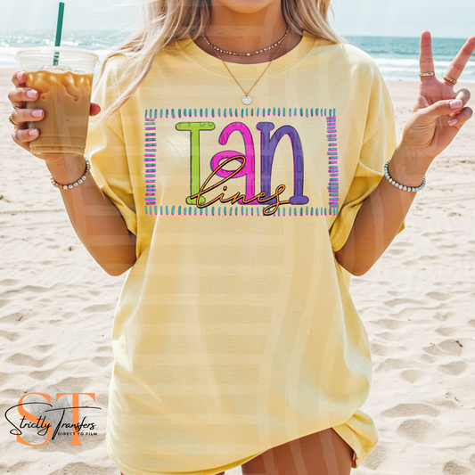 Tan Lines Direct to Film Transfers