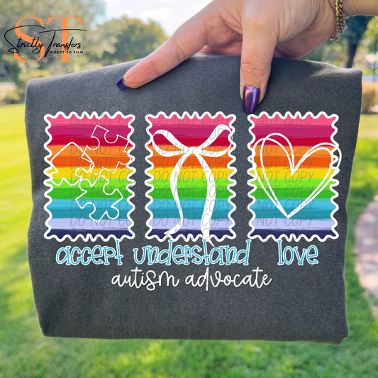 Autism Advocate Trio Direct to Film Transfers