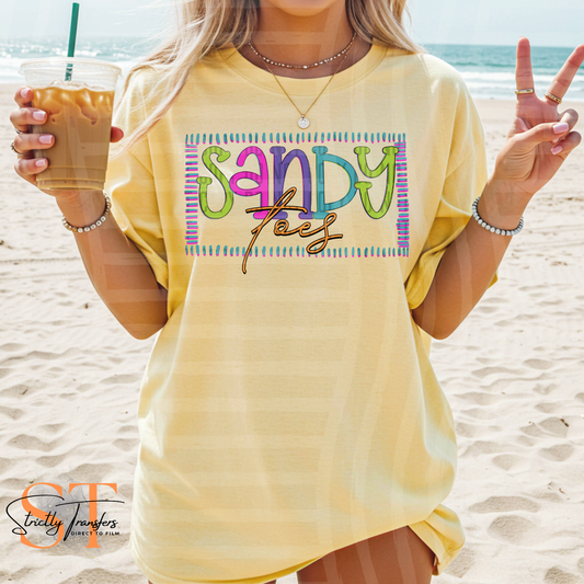 Sandy Toes Direct to Film Transfers