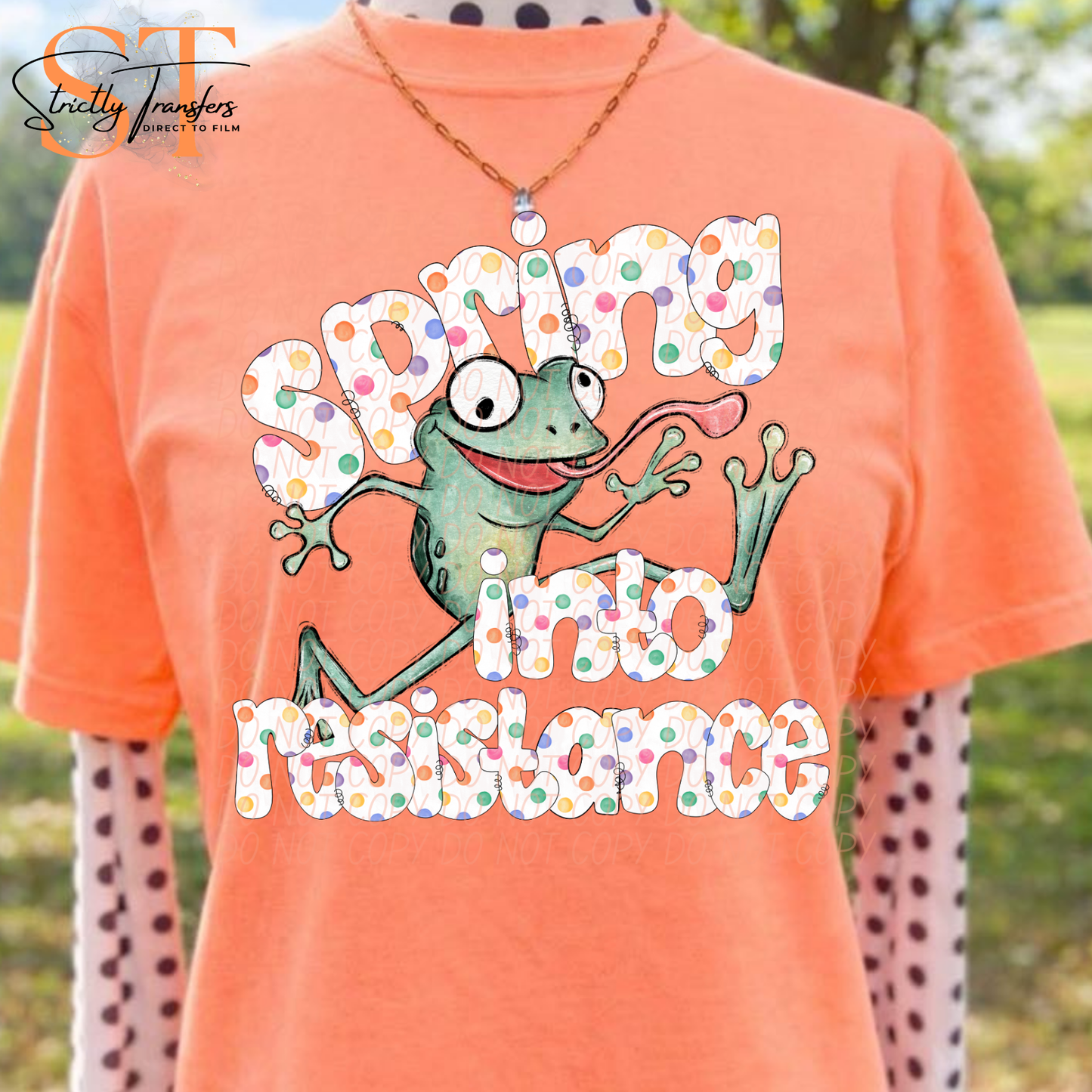 Spring into Resistance Direct to Film Transfers