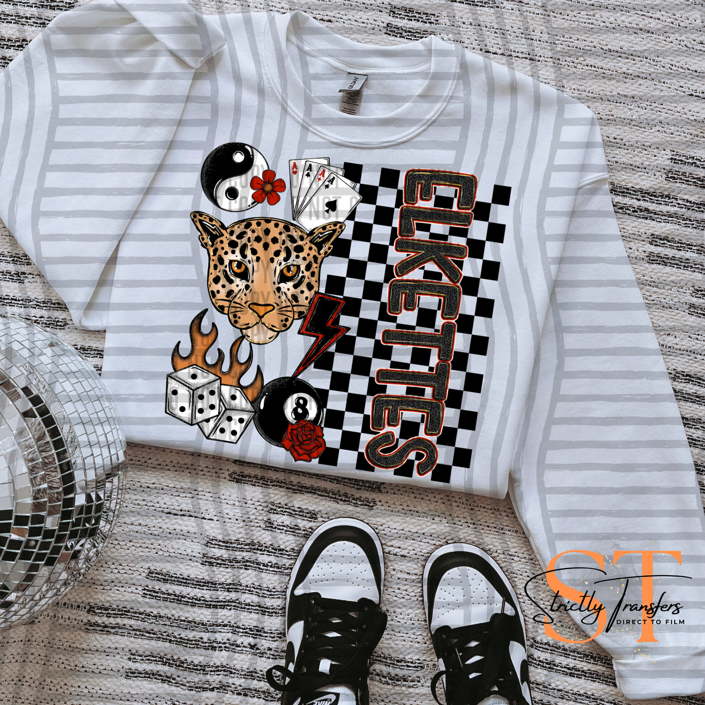 Elkettes Edgy Mascot Direct to Film Transfers