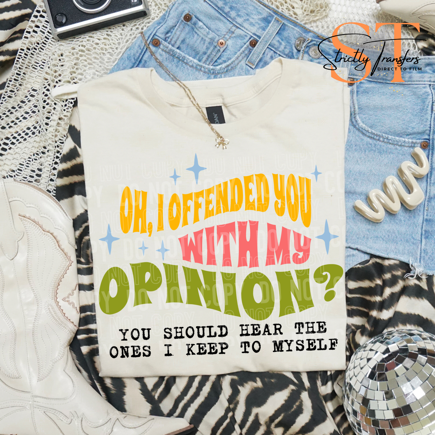 Oh, I offended You? Direct to Film Transfers