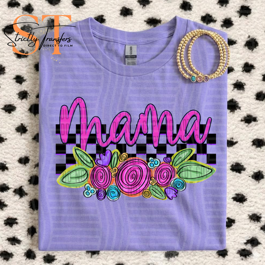 Mama Floral Direct to Film Transfers