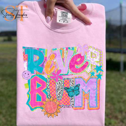 River Bum Direct to Film Transfers