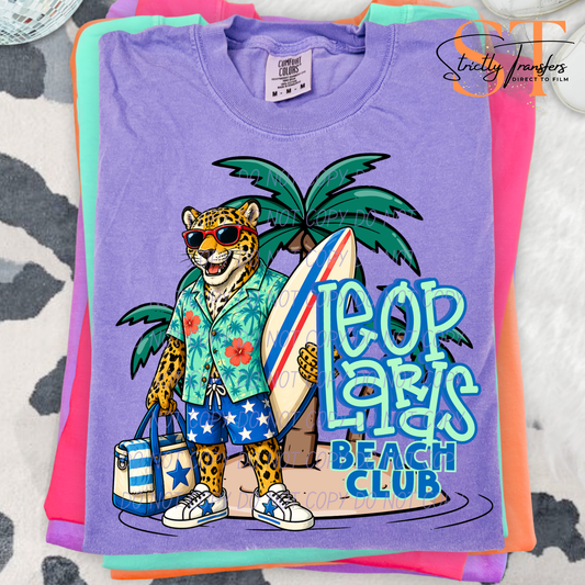 Leopards Beach Club Direct to Film Transfers