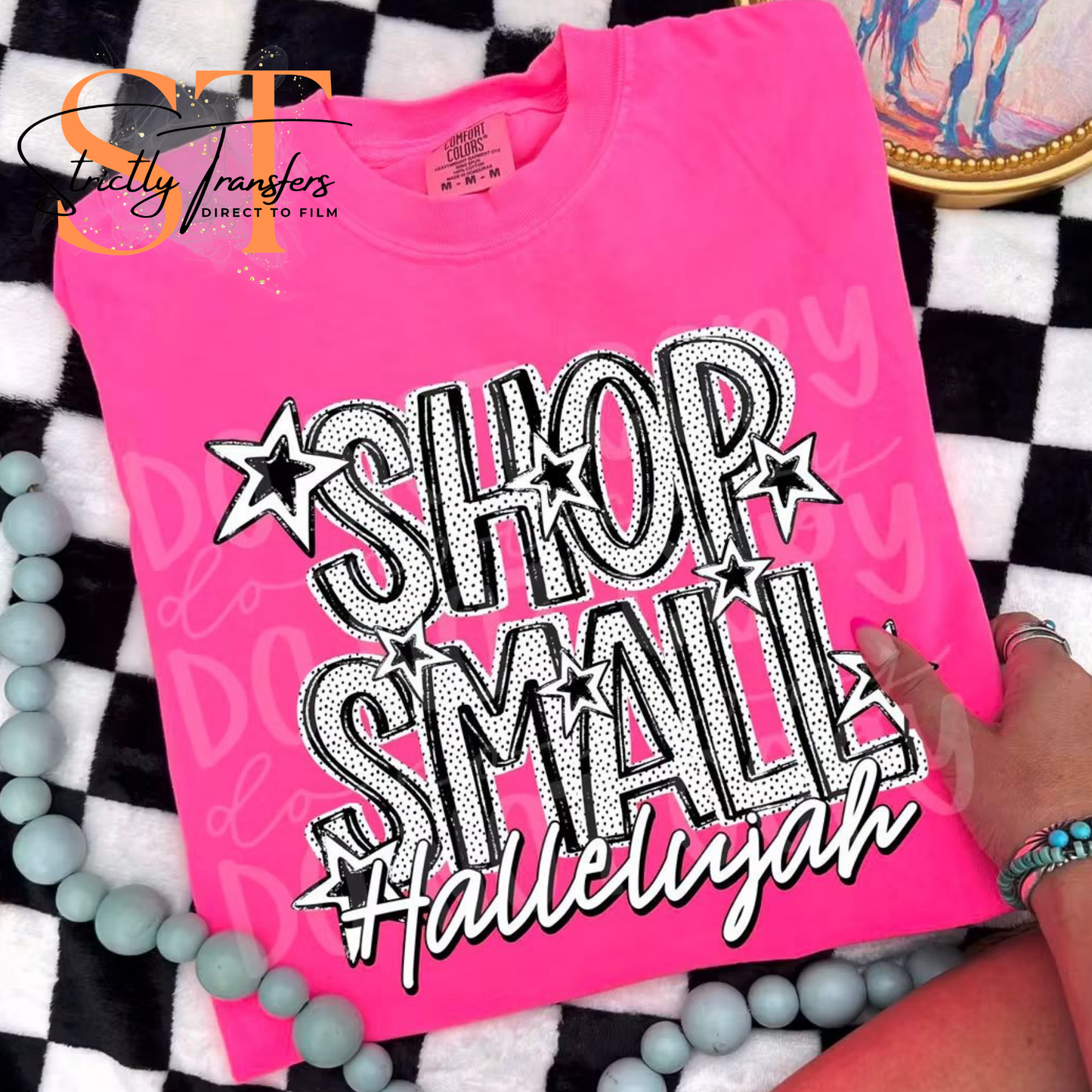 Shop Small Hallelujah Direct to Film Transfers