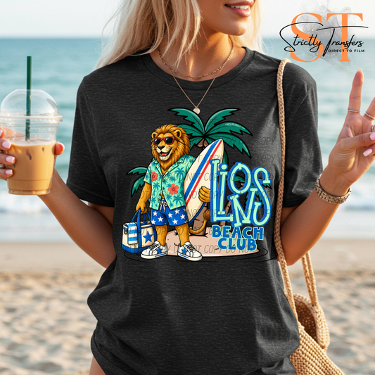 Lions Beach Club Direct to Film Transfers