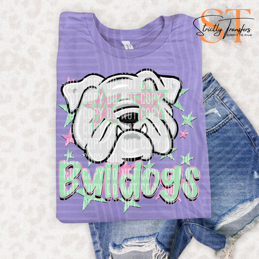 Bulldogs Preppy Star Eyes Direct to Film Transfers