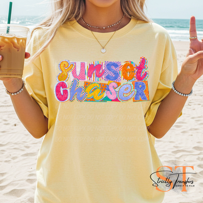 Sunset Chaser Direct to Film Transfers