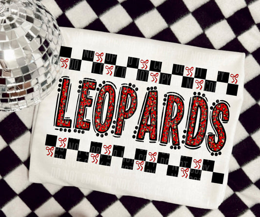 Leopards Wild Checks Direct to Film Transfers