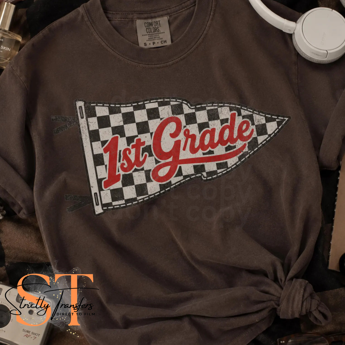 Checkered Flag Grade Levels - Multiple Options Direct to Film Transfers