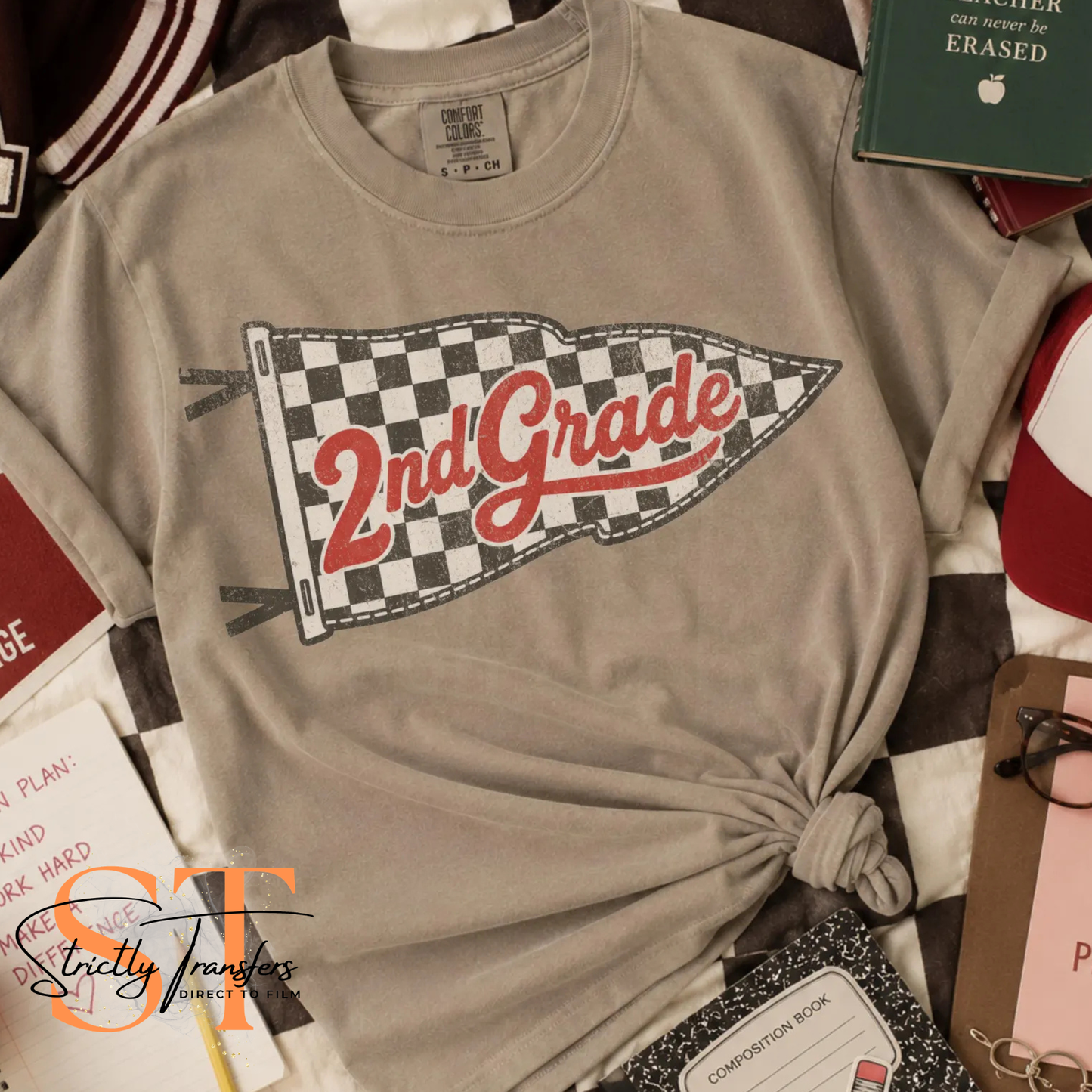 Checkered Flag Grade Levels - Multiple Options Direct to Film Transfers