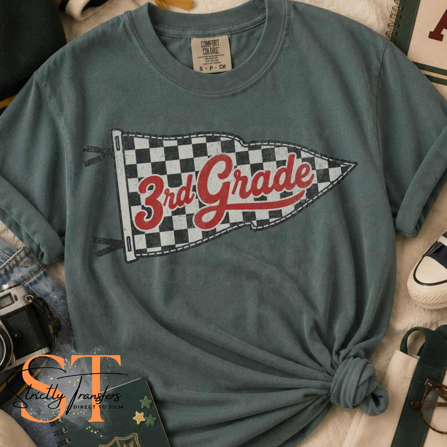 Checkered Flag Grade Levels - Multiple Options Direct to Film Transfers