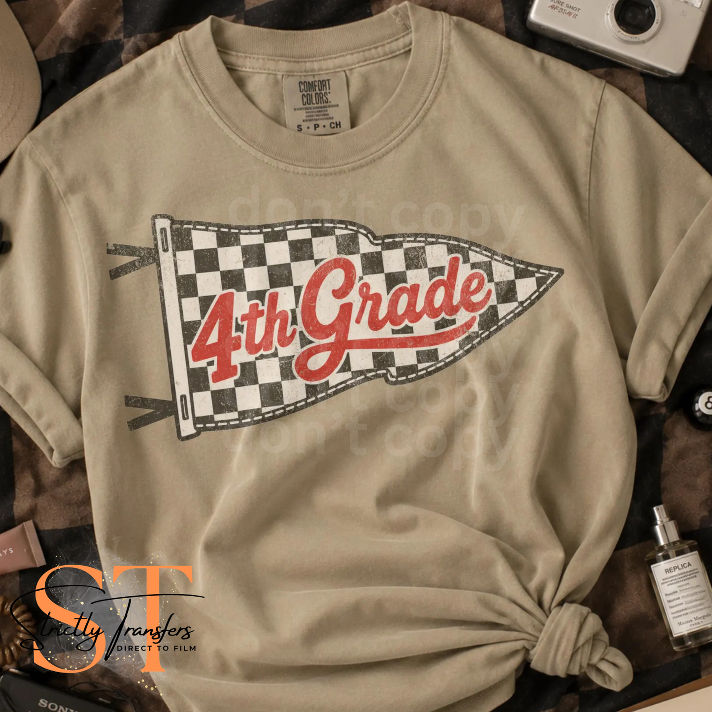 Checkered Flag Grade Levels - Multiple Options Direct to Film Transfers