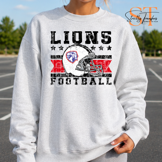 Distressed Football Helmet Logo Mascots Direct to Film Transfers