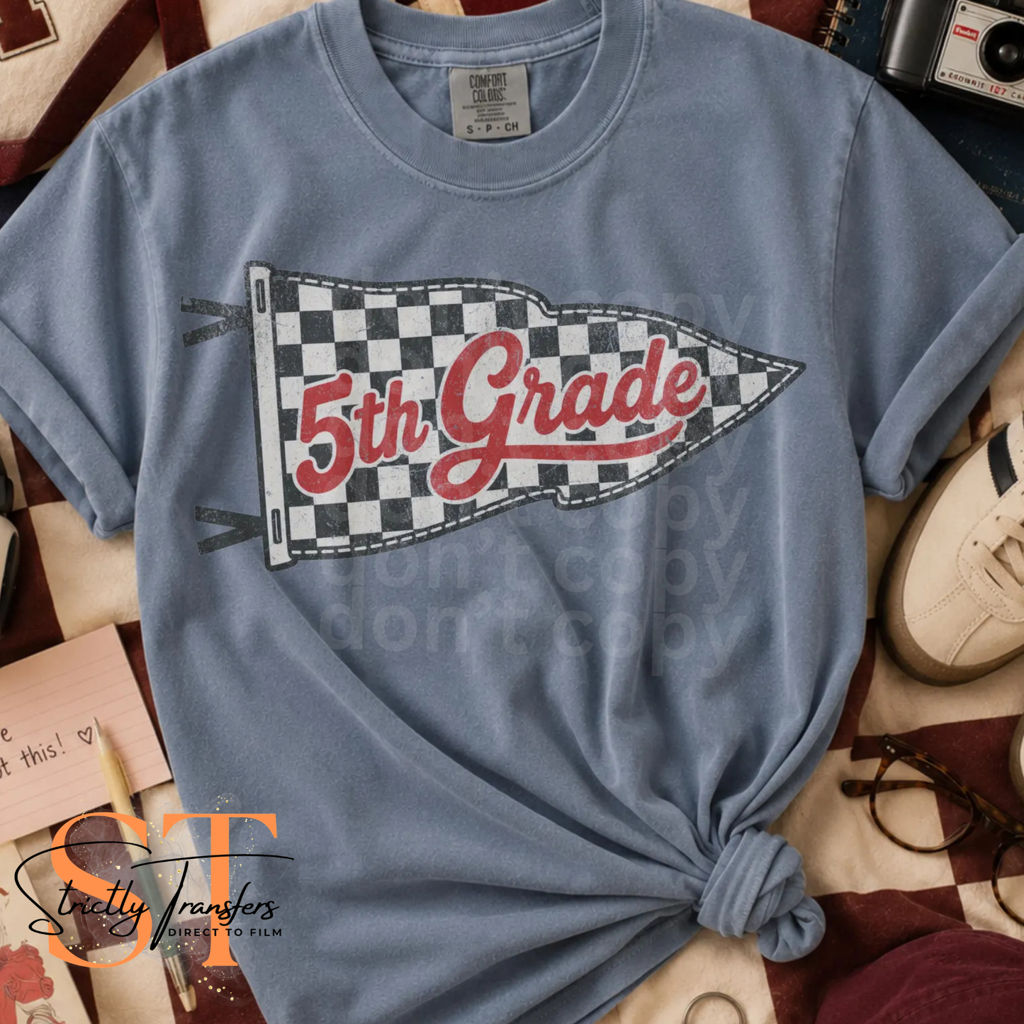 Checkered Flag Grade Levels - Multiple Options Direct to Film Transfers